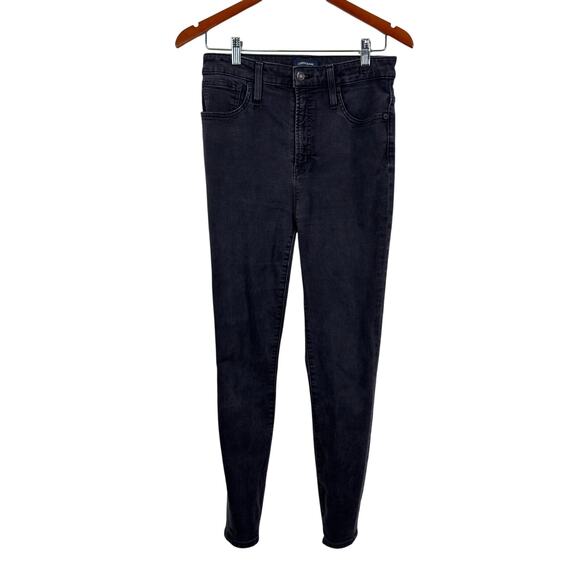 J. Crew Curvy Toothpick Black Washed Skinny Jeans Size 30 - Picture 1 of 9